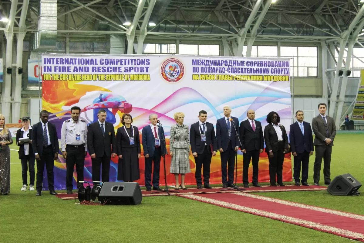 The grand opening of the International competitions in fire and rescue sports for the Cup of the Head of the Republic of Mordovia